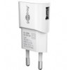 Caricatore USB 1A 5W Compatto Spina Europea Bianco