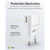 Caricatore USB 1A 5W Compatto Spina Europea Bianco