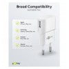 Caricatore USB 1A 5W Compatto Spina Europea Bianco