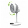 Ventilatore 9'' 2 in 1 con Piantana a 2 Altezze 12 Velocità con Telecomando Oscillazione a 720° e Timer IC-FAN-FLS1W