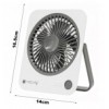 Ventilatore da Scrivania Ultra Sottile Pieghevole e Portatile a 4 Velocità IC-FAN-DSK1WG