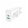 Caricatore Alimentatore GaN USB-C™ 30W e USB-A QC3.0 da Muro IPW-USB-30WACG