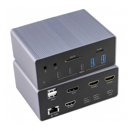 Docking Station 19 in 1 USB-C™ 8K HDMI 4 Uscite Video IUSB32C-DOCK198K