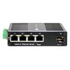 Convertitore Ethernet Industriale Gigabit 4 porte RJ45 a 1 porta SFP Non Gestito