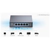 Switch con 5 Porte 2.5G Ethernet Custodia in Metallo, HS105