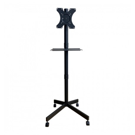Supporto a Pavimento per TV con Mensola e Base Compatta Salva Spazio ICA-TR201