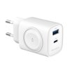Caricatore Alimentatore GaN 22W da Viaggio Fast Charge USB-A USB-C™ WiGan