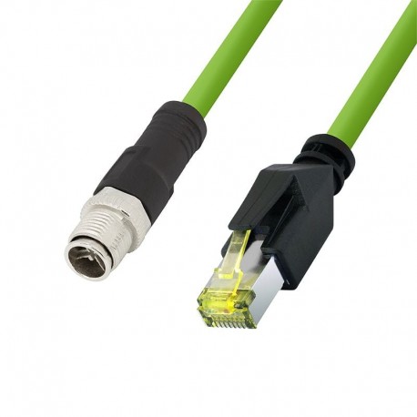 Cavo di Rete Industriale M12 RJ45 Cat. 6A SFTP PUR 1m ICOC PUR6A-M12X-010