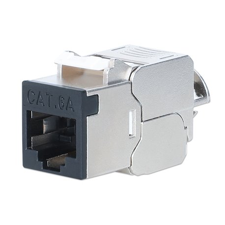 Frutto Keystone RJ45 Cat.6A 10G Slim STP Toolless Nero IWP-MD C6A/STBK