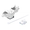 Frutto Keystone RJ45 Cat.6A 10G Slim STP Toolless Nero