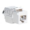 Frutto Keystone RJ45 Cat.6A 10G Slim STP Toolless Bianco