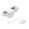 Frutto Keystone RJ45 Cat.6A 10G Slim STP Toolless Bianco