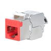 Frutto Keystone RJ45 Cat.6A 10G Slim STP Toolless Rosso IWP-MD C6A/STRE