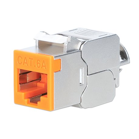 Frutto Keystone RJ45 Cat.6A 10G Slim STP Toolless Arancione IWP-MD C6A/STOR