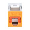 Frutto Keystone RJ45 Cat.6A 10G Slim STP Toolless Arancione