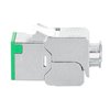 Frutto Keystone RJ45 Cat.6A 10G Slim STP Toolless Verde