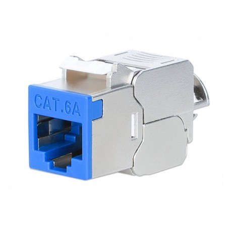 Frutto Keystone RJ45 Cat.6A 10G Slim STP Toolless Blu IWP-MD C6A/STBL