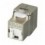Frutto Keystone RJ45 Cat.6A 10Gigabit FTP 180° Toolless con Otturatore
