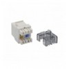 Frutto Keystone RJ45 Cat.6 UTP 180° Toolless Bianco