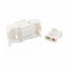 Frutto Keystone RJ45 Cat.6 UTP 180° Toolless Bianco