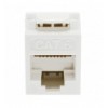 Frutto Keystone RJ45 Cat.6 UTP 180° Toolless Bianco