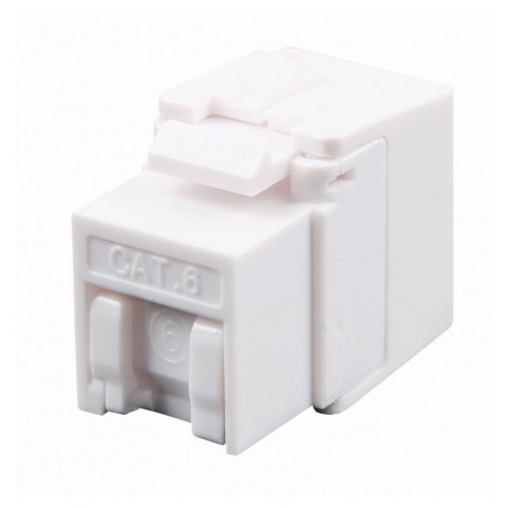Frutto Keystone RJ45 Cat.6 UTP 180° Toolless con Otturatore IWP-MD C6/180WSH