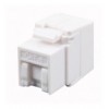 Frutto Keystone RJ45 Cat.6 UTP 180° Toolless con Otturatore IWP-MD C6/180WSH