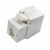 Frutto Keystone RJ45 Cat.6 UTP 180° Toolless con Otturatore