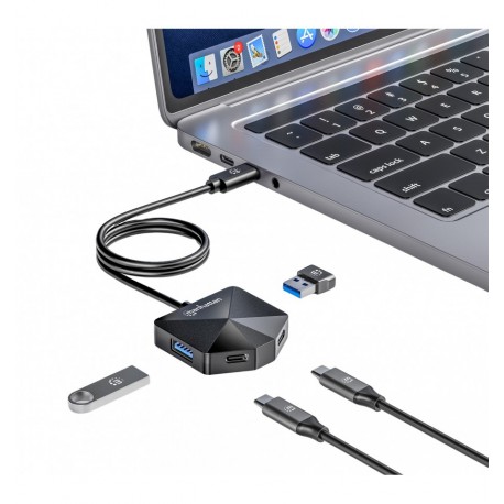 Hub USB 3.2 2x USB-A e 2x USB-C™ IUSB32C-HUB4-R2A2C