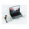 Stand da Scrivania per Monitor o Notebook in Vetro Trasparente ICA-MS 062