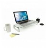 Stand da Scrivania per Monitor o Notebook in Vetro Trasparente ICA-MS 062