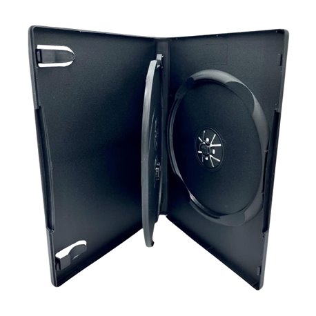 Custodia Tripla DVD con Vassoio Oscillante Box Nero ICA-DVD-2130F