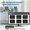 Smart Switch Web Gigabit 8 porte, GS5008E