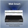 Smart Switch Web 10 porte Gigabit PoE+ 2 porte SFP, GS-5208PLG V2