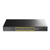 Switch Gigabit PoE+ a 24 porte con 4 porte Gigabit Combo, GS2028PS4