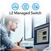 Switch Gigabit PoE+ a 24 porte con 4 porte Gigabit Combo, GS2028PS4