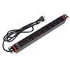 Multipresa 8 Posti da Rack 19'' con Staffa Ruotabile 360° Spina Italiana I-CASE STRIP-81U36