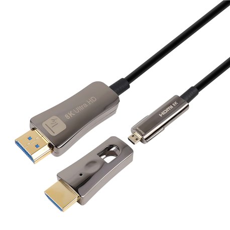 Cavo HDMI™ A/A Micro HDMI™ Active Optical Cable in Fibra Ottica 8K 15m ICOC HDMI-HY2D8-015