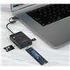 Adattatore USB-A/USB-C™ a NVME/SATA M.2 con Lettore Memorie SD/TF