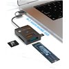 Adattatore USB-A/USB-C™ a NVME/SATA M.2 con Lettore Memorie SD/TF