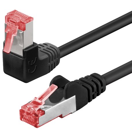 Cavo di rete Patch Connettore Angolato 90° Rame Cat.6 S/FTP 0