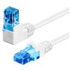Cavo di rete Patch Connettore Angolato 90° CCA Cat.6A UTP 2m Bianco ICOC U6AU-020-WHL