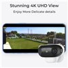 Telecamera di Sicurezza 180° Doppio Obiettivo 8 MP 4K WiFi 6, BWB4K01W