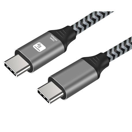 Cavo USB-C™ Maschio 3.2 / USB-C™ Maschio 5A 100W 2m Alluminio ICOC MU320C-100W-02