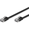 Cavo di rete Patch piatto in Rame Cat. 6 Nero UTP 2m ICOC U6EB-FL-020BK