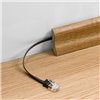 Cavo di rete Patch piatto in Rame Cat. 6 Nero UTP 2m