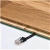 Cavo di rete Patch piatto in Rame Cat. 6 Nero UTP 2m