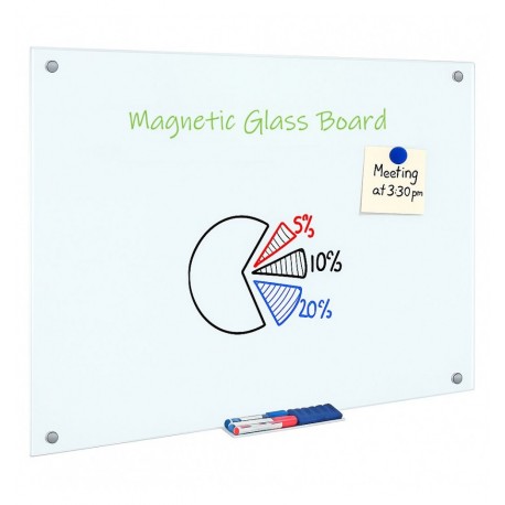 Lavagna Magnetica in Vetro Bianco 60x90 cm ICA-WH G6090