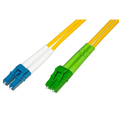 Cavo in Fibra Ottica Monomodale OS2 LC-APC Duplex a LC-UPC Duplex 9/125 G657.A2 2m ILWL D9-LCALCU-020