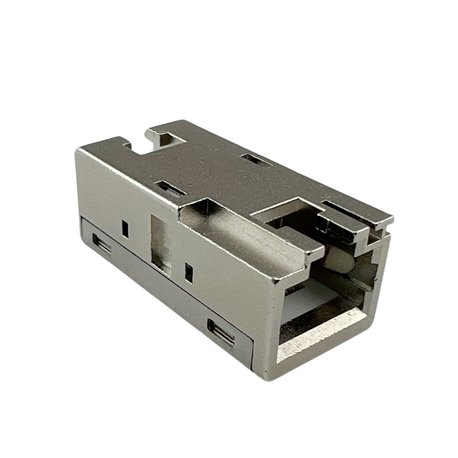 Accoppiatore RJ45 Cat6A 8P8C Femmina/ Femmina 10G STP Silver IWP-MD F/F-C6ALT